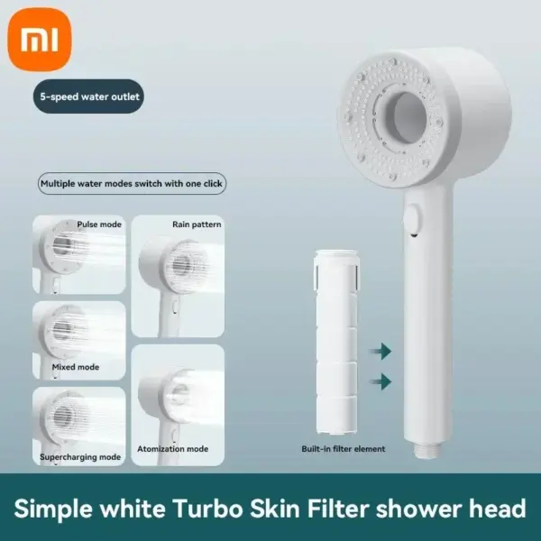 Xiaomi 5 Modes High Pressure Shower Head - Image 11