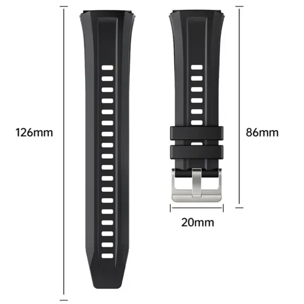 Silicone Strap for Huawei Watch GT5/GT4 46mm - Image 2