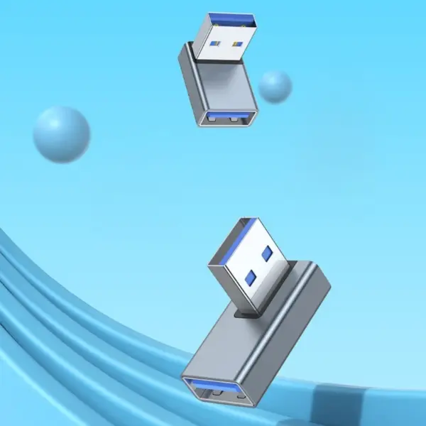 90° USB 3.0 Right Angle Extension Adapter for Laptop - Image 5