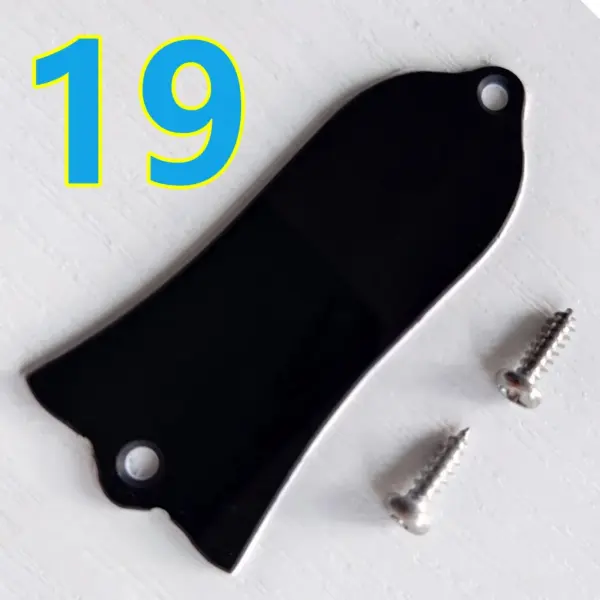 Black 2-Ply Guitar Truss Rod Cover for LP & SG - Image 12