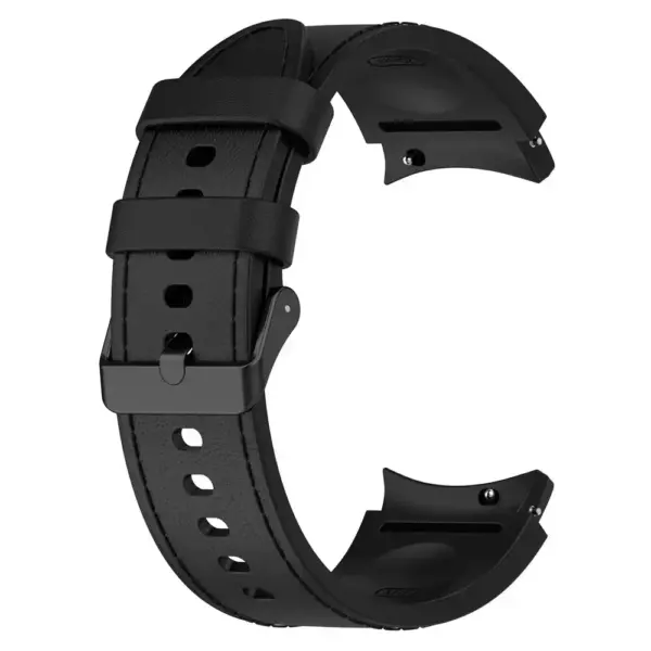 Stainless Steel & Leather Strap for Samsung Galaxy Watch 5/6 - Image 9