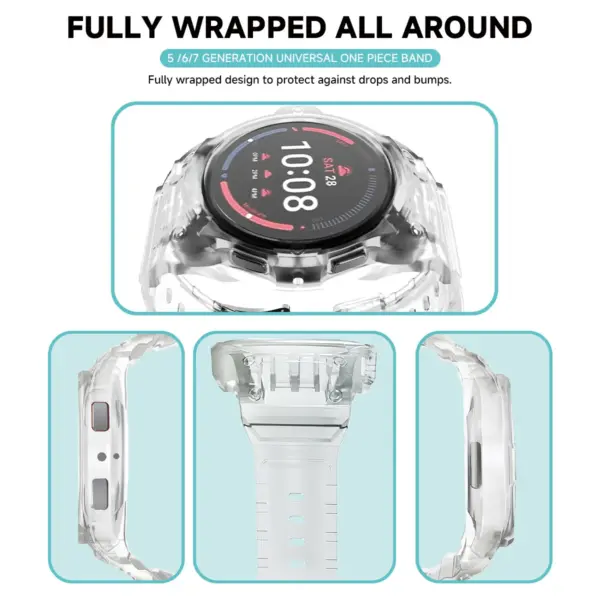 Silicone Strap and PC Case for Samsung Galaxy Watch 7/6 - Image 3