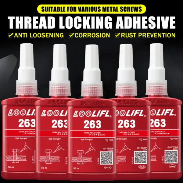 LOOLIFL 263 Red High Strength Threadlocker - Image 6