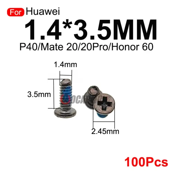 100Pcs Huawei Mate 20 Pro P40 Honor 60 Screws - Image 3