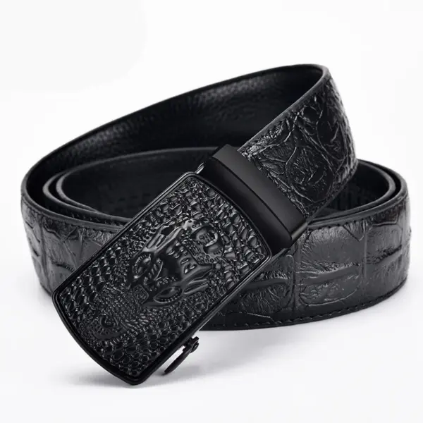 2023 Unisex Alloy Leather Belt with Chain - Image 5
