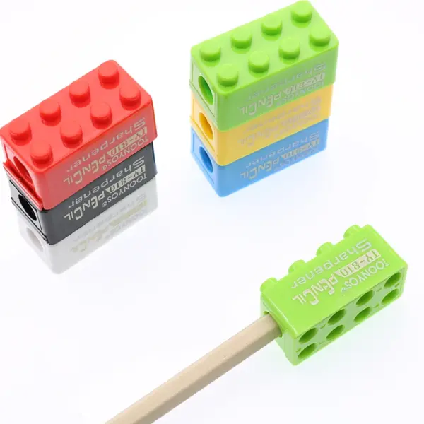 Building Block Pencil Sharpener Set for Kids - Image 6