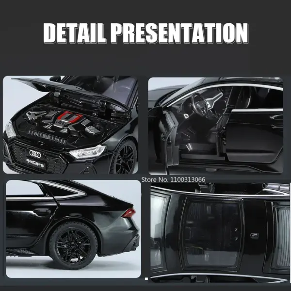 1:32 RS7 Alloy Diecast Car with Light & Sound - Image 4