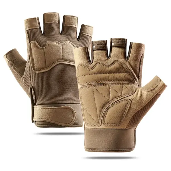 Outdoor Microfiber Half Finger Tactical Gloves - Image 10