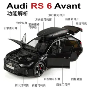 1/18 Audi RS6 Avant Alloy Diecast Car Model 9 S5bdb7ba5639443299ddb163447a03d23K 2