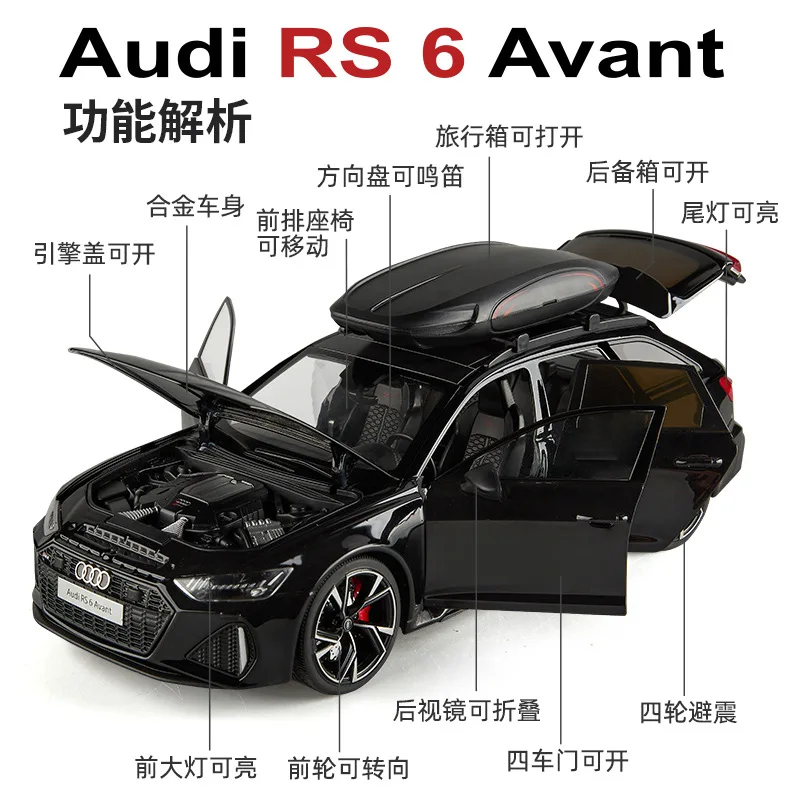 1/18 Audi RS6 Avant Alloy Diecast Car Model 3 1/18 Audi RS6 Avant Alloy Diecast Car Model - Image 3