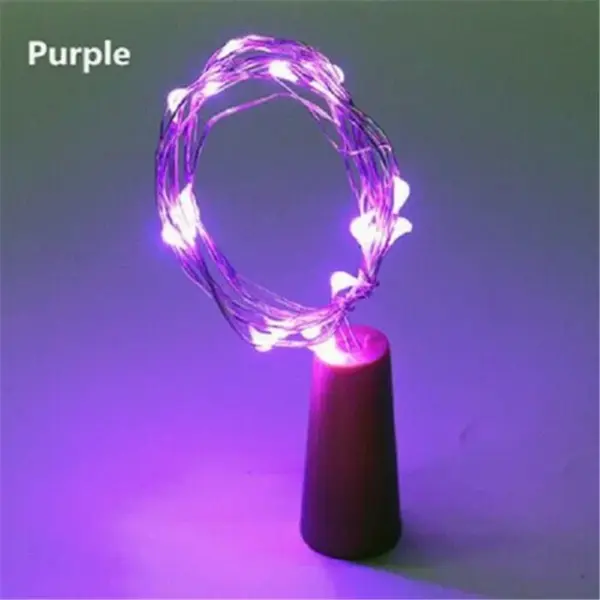 LED Wine Bottle Cork String Lights 2M Christmas Decor - Image 13