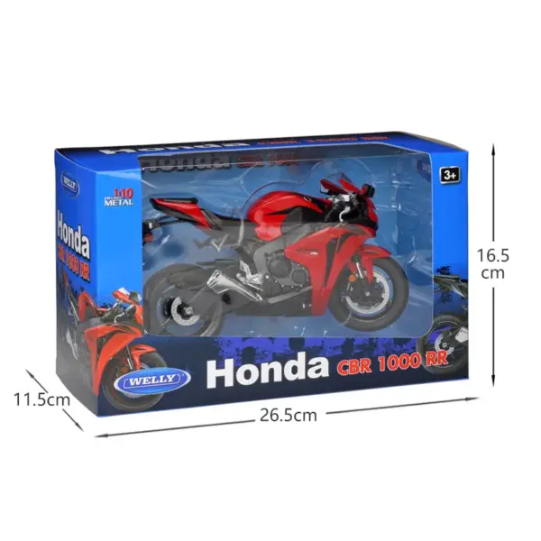 WELLY 1:10 Honda CBR1000RR Diecast Motorcycle Model - Image 4