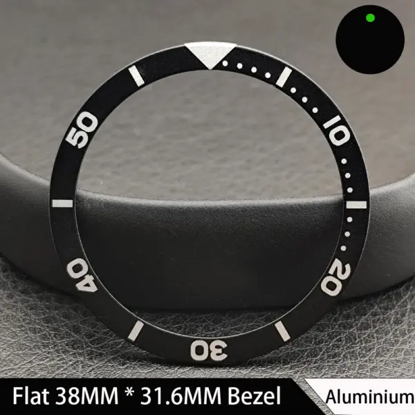 38mm Green Luminous Ceramic Watch Bezel Insert - Image 9