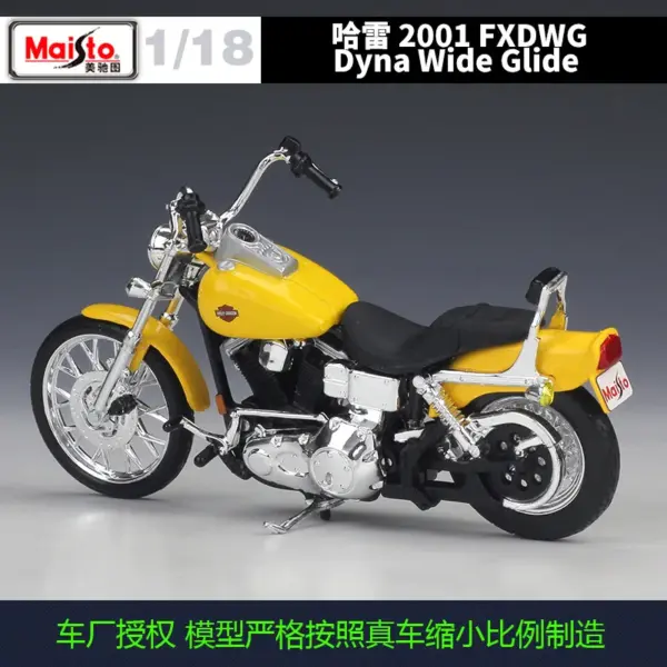 Maisto 1:18 Harley 2001 Dyna Wide Glide Model - Image 4
