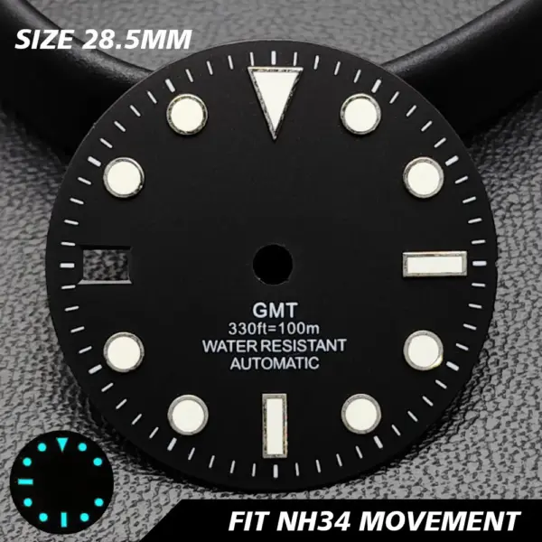 28.5mm GMT Calendar Watch Dial for NH34 NH35 Models - Image 32