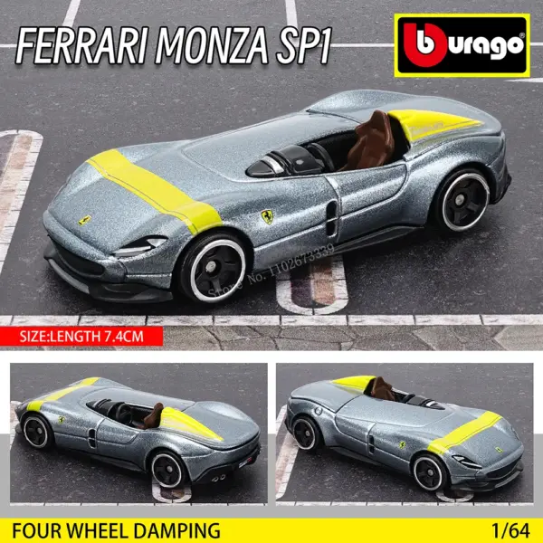 Ferrari 1:64 Diecast Model Car Toy for Collectors - Image 7