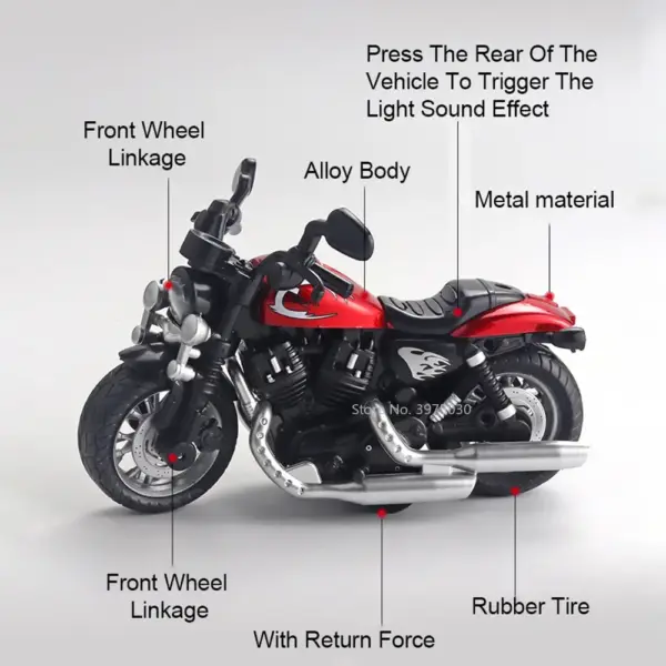 1/12 Scale Diecast Kawasaki Motorcycle Model - Image 2