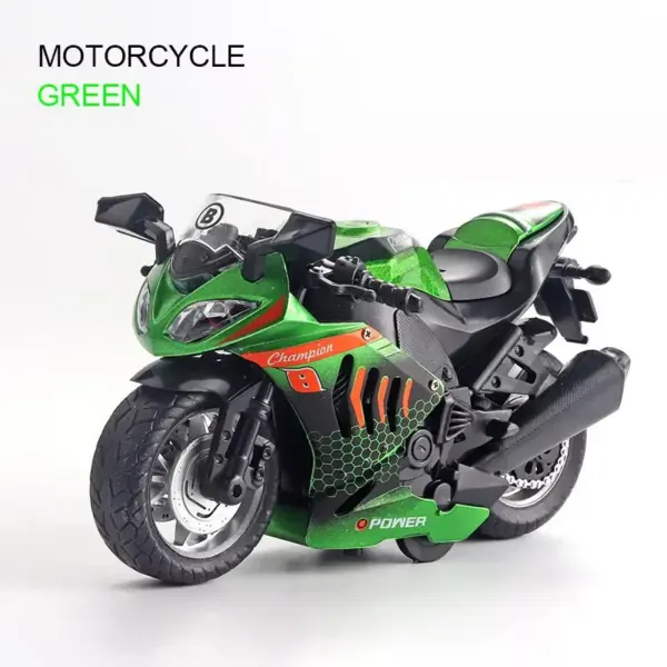 1/12 Scale Diecast Kawasaki Motorcycle Model - Image 9