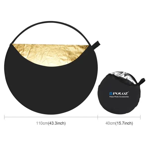PULUZ 5-Color Photography Reflector Kit 60-110cm - Image 8