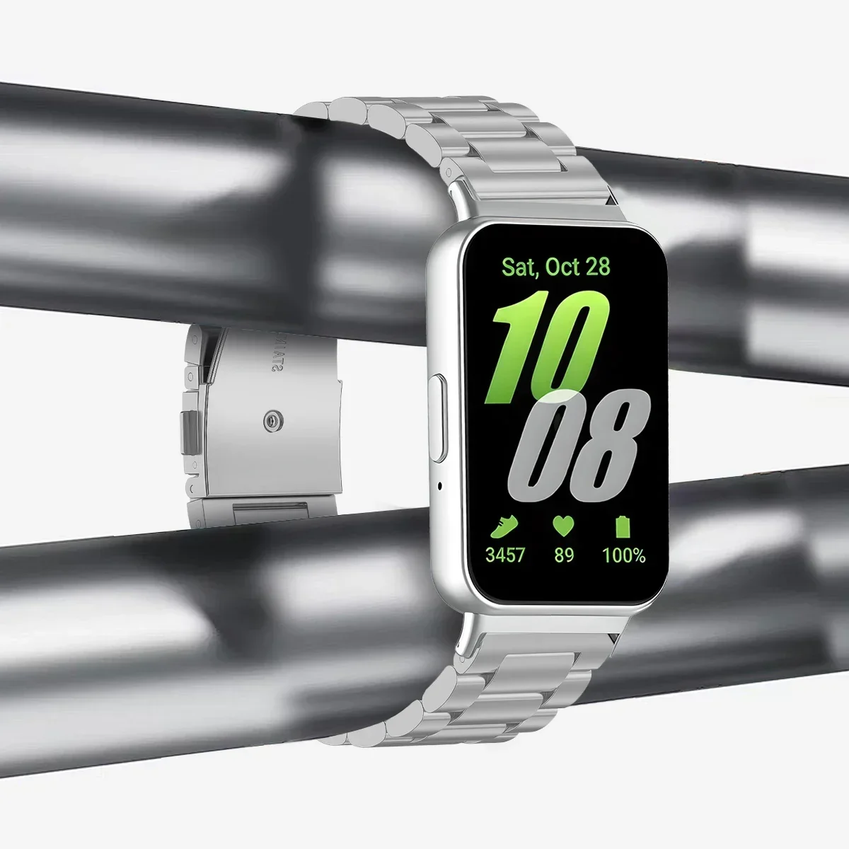 Stainless Steel Band for Samsung Galaxy Fit 3 4 Stainless Steel Band for Samsung Galaxy Fit 3 - Image 4