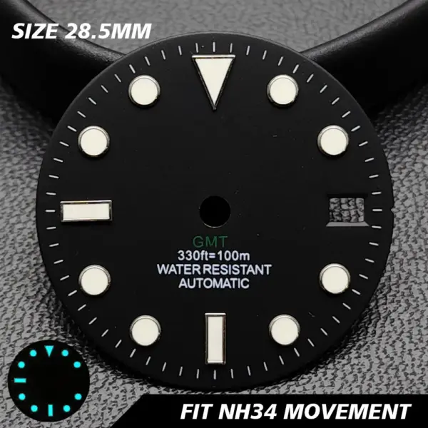 28.5mm GMT Calendar Watch Dial for NH34 NH35 Models - Image 45
