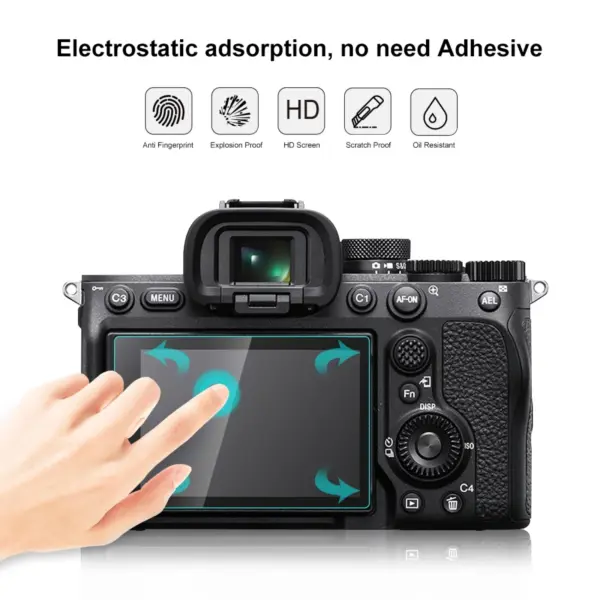 PULUZ 9H Tempered Glass Screen Protector for Sony A7 IV - Image 6