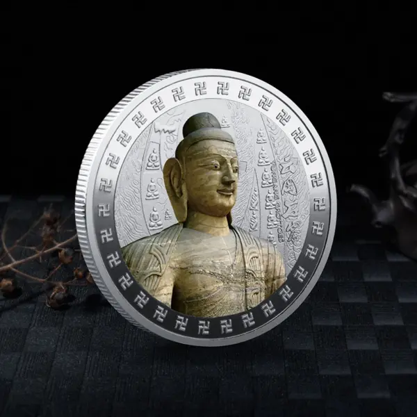 45MM Chinese Buddha Coins Souvenir Collection - Image 4