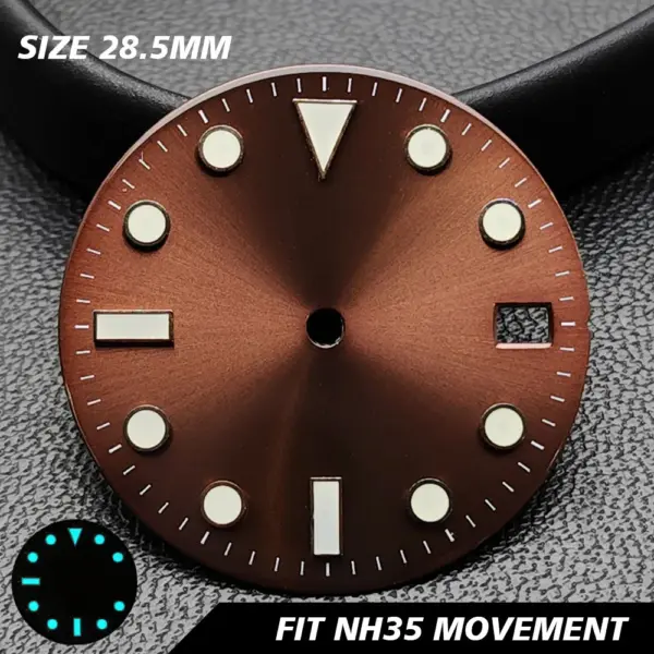 28.5mm GMT Calendar Watch Dial for NH34 NH35 Models - Image 15