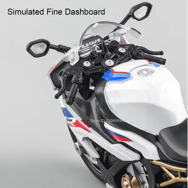 1:12 Scale Kawasaki Ninja H2R Diecast Motorcycle Model - Image 4