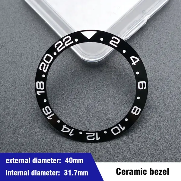 40mm Blue-Green Ceramic Aluminum Bezel Insert for Dive Watch - Image 6