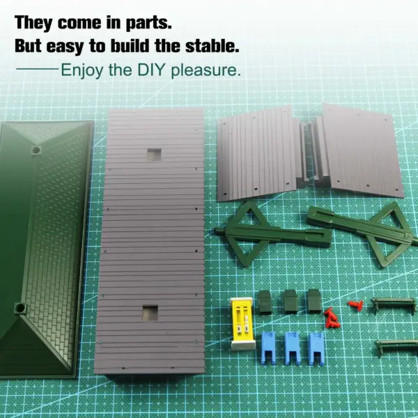 Evemodel O Scale Barn Stable Kit for Model Trains - Image 7