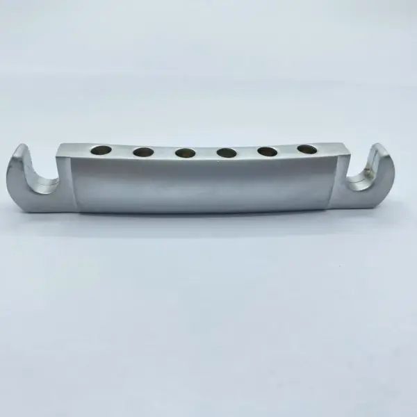 Matte Chrome Tune-O-Matic Bridge Set for LP & SG Electric Guitars - Image 3