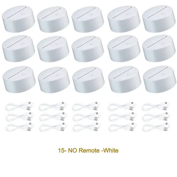 3D LED Light Base Acrylic Lamp Stand Set - Image 18