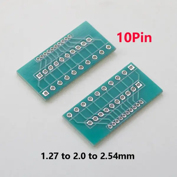 10P PCB Adapter Board 1.27/2.0/2.54mm Pitch - Image 4