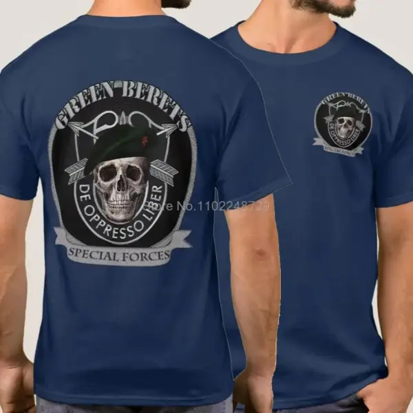 US Army Green Beret Casual T-Shirt for Men - Image 6