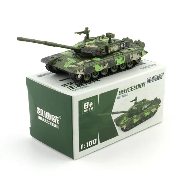 Miniature 1:64 Alloy Howitzer Tank Model - Image 11
