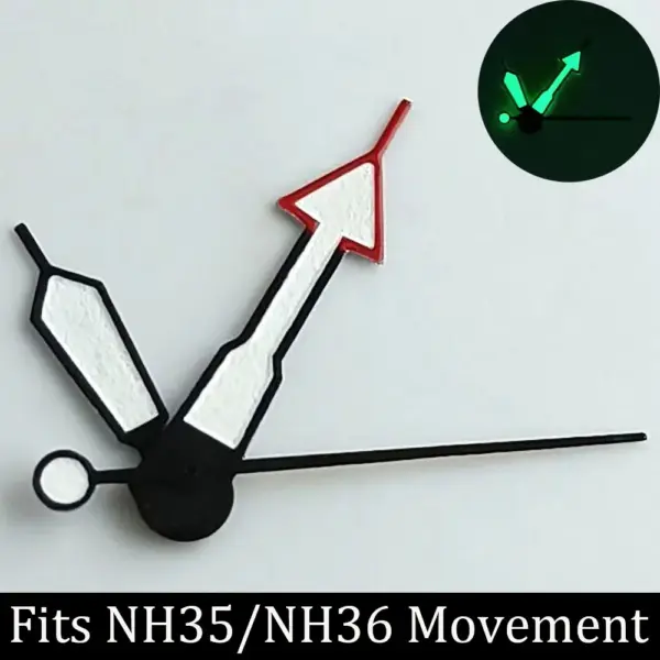 28.5mm Green/Black Dual Calendar Watch Dial for NH36 - Image 31