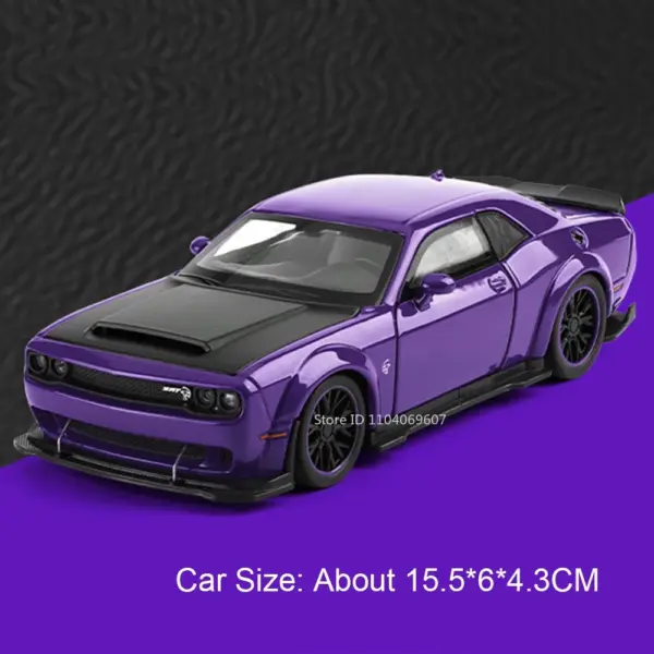 1:32 Scale Hellcat Alloy Diecast Model Car with Sound - Image 7