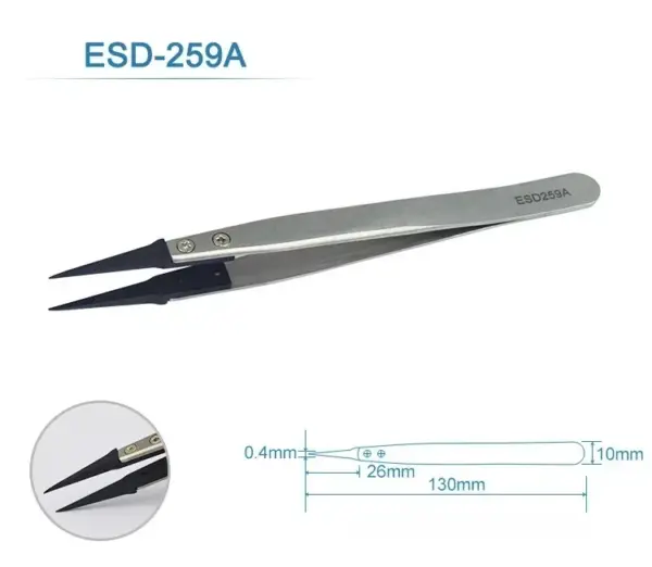 6PCS Watch Hand Installation Tweezers ESD-259A - Image 13