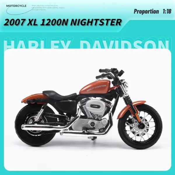 Maisto 1:18 Harley-Davidson Motorcycle Model - Image 19