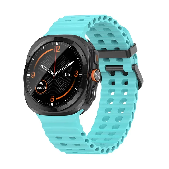 Ocean Silicone Band for Samsung Galaxy Watch 7 Ultra 47mm 16 Ocean Silicone Band for Samsung Galaxy Watch 7 Ultra 47mm - Image 16
