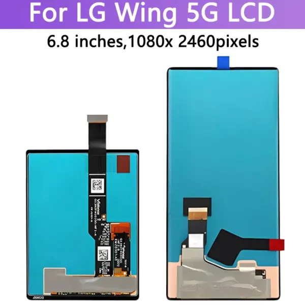 P-OLED Touch Screen for LG Wing 5G LCD Digitizer Assembly - Image 2