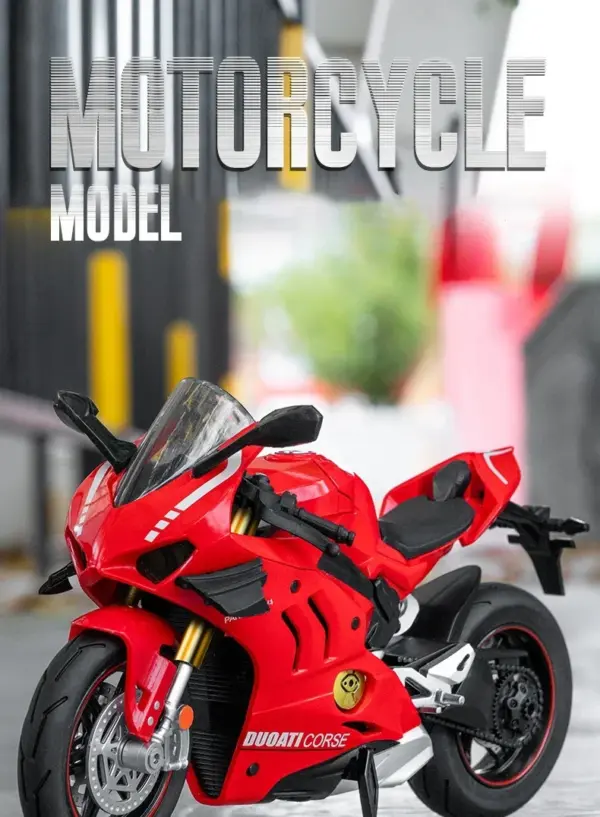 1:10 Ducati V4S S1000RR Alloy Die Cast Motorcycle Model - Image 6