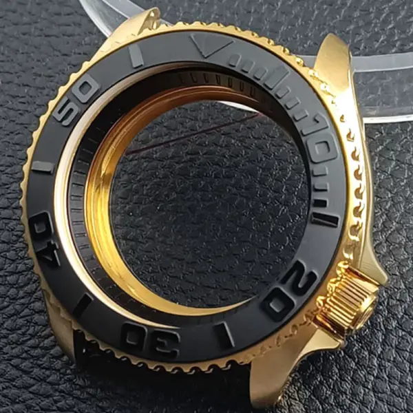 41.5mm Sapphire Crystal Watch Case for NH 35/36 Black Matte Finish - Image 21