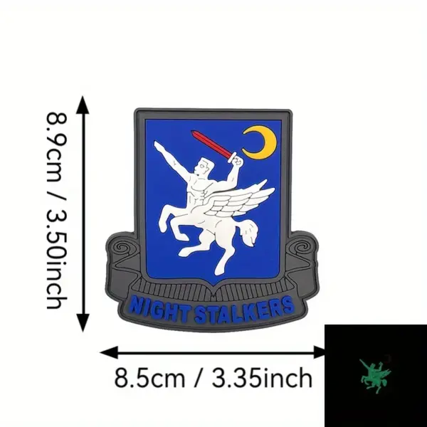 Night Stalkers PVC Hook and Loop Patch for Apparel - Image 2
