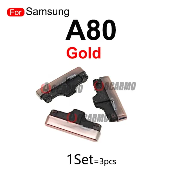 Black Gold Silver Side Buttons for Samsung A80 - Image 5