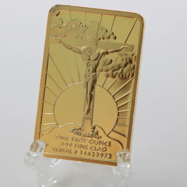 Last Dinner Christ Jesus Gold Replica Coin 1Oz - Image 2