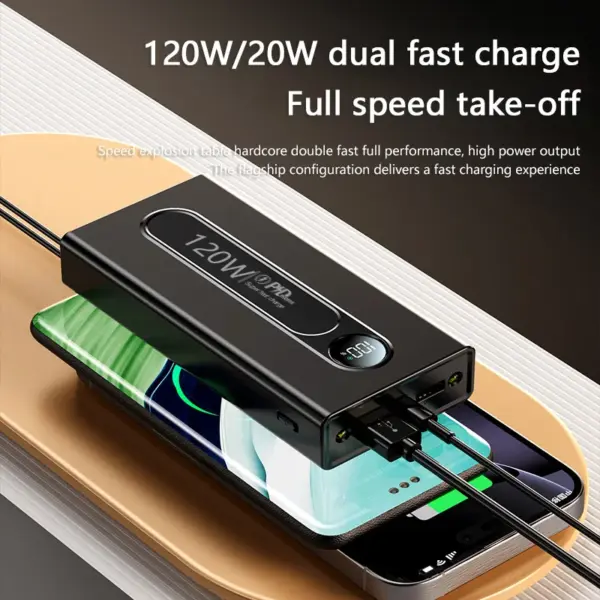 120W 200000mAh High Capacity Power Bank for Huawei iPhone - Image 4