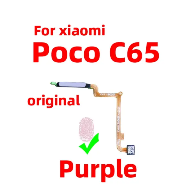 Original Xiaomi Poco C65 Fingerprint Sensor Scanner Flex Cable - Image 4