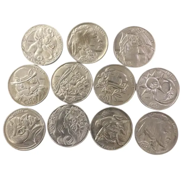 25-Piece Hobo Nickel Coin Set Replica Collection - Image 4